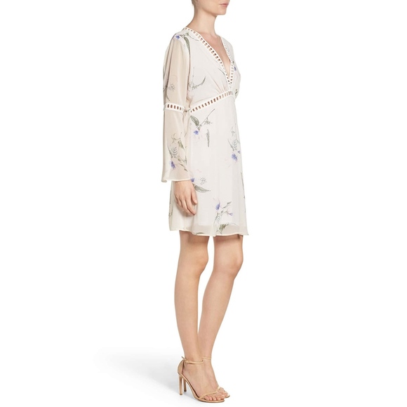 HPπNWT Fraiche by J Floral Chiffon Blouson Dress - Picture 4 of 8
